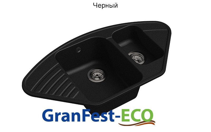 МОЙКА Granfest ECO-14 чёрный 930x500